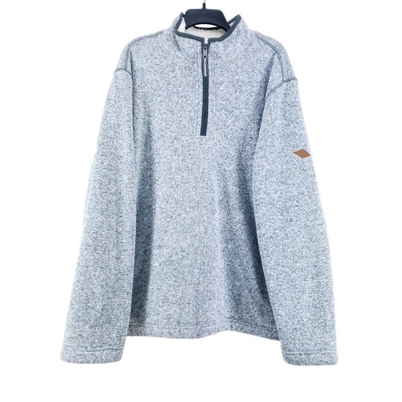 Orvis Half Zip Sherpa Lined Pullover Men's Size XXL Gray - Picture 1 of 7